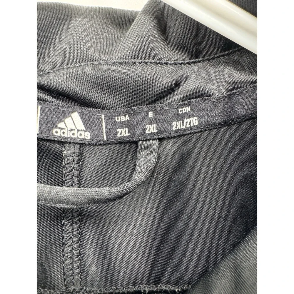 Adidas Prime Blue‎ Golf Polo Men's Size 2XL NCAA Indiana Hoosiers Black Stretch